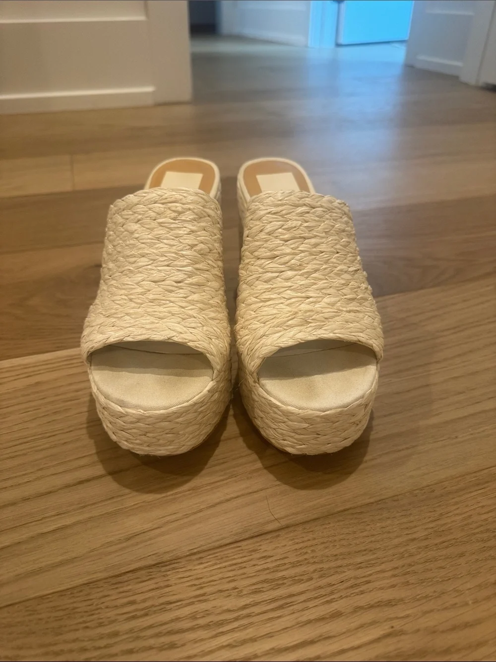 Dolce Vita Elora - Cream Braided Platform Mule Sandals
